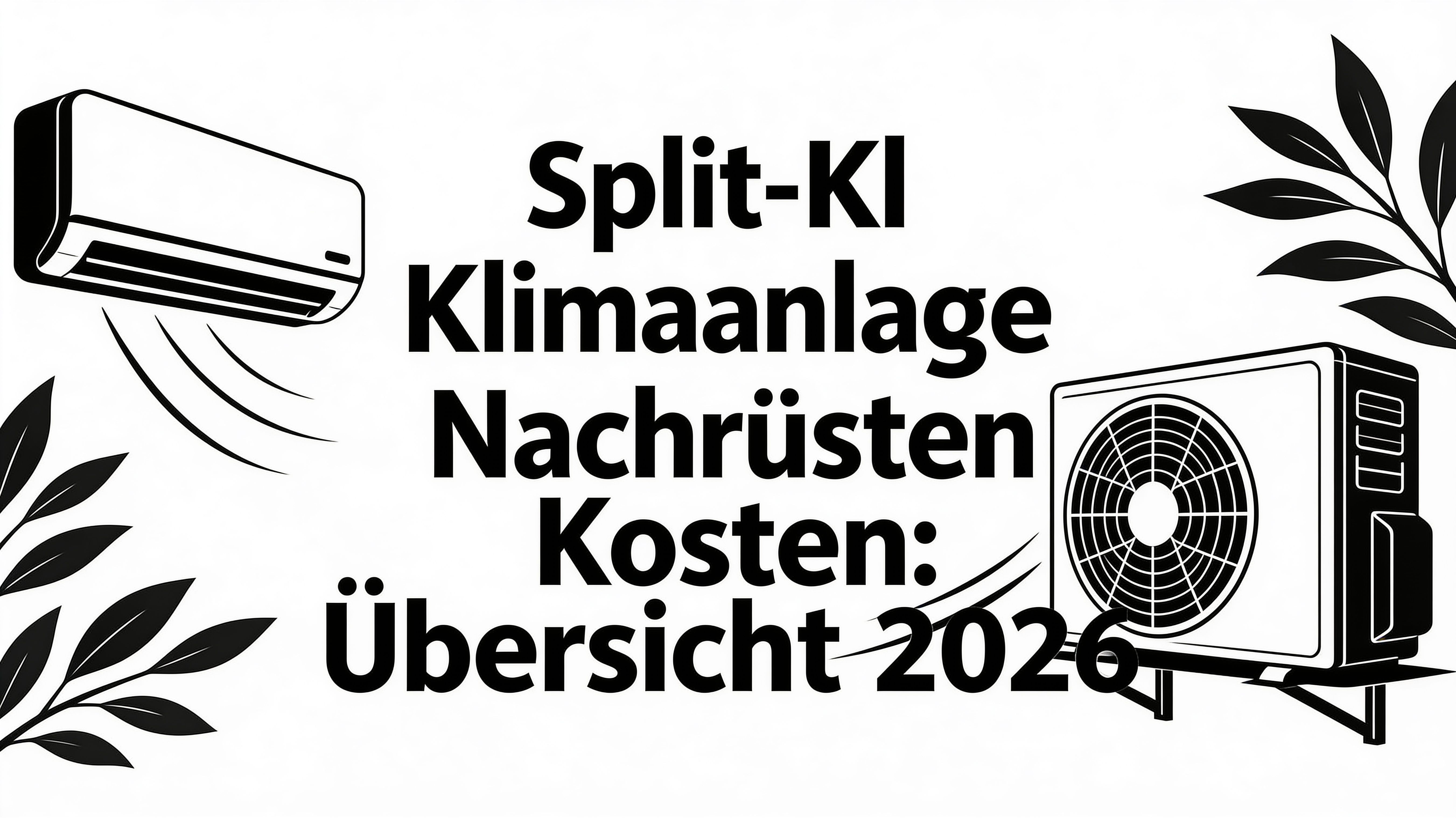 Split klimaanlage nachrüsten kosten: Übersicht 2026