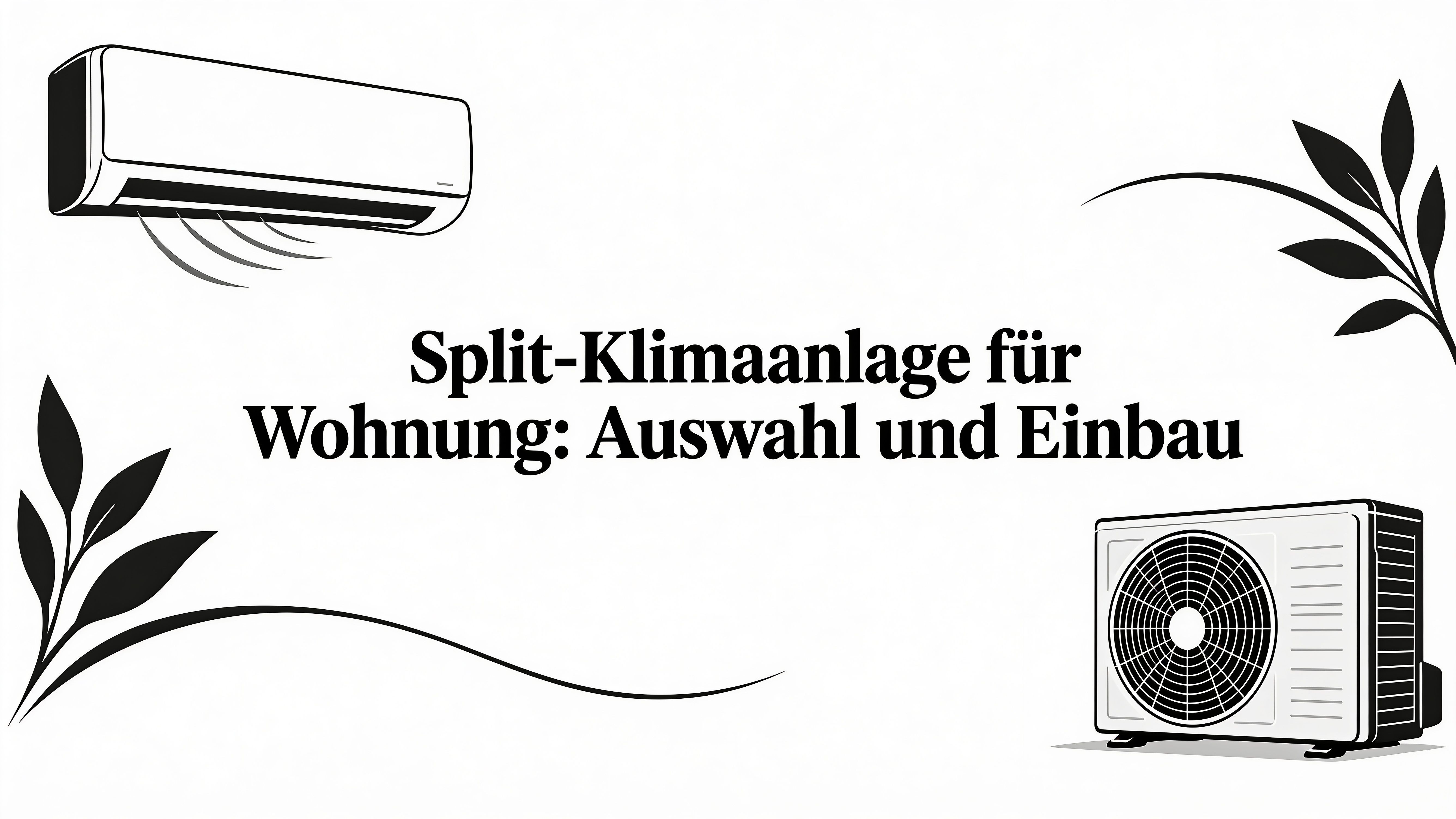 Split Klimaanlage für Wohnung: Auswahl und Einbau