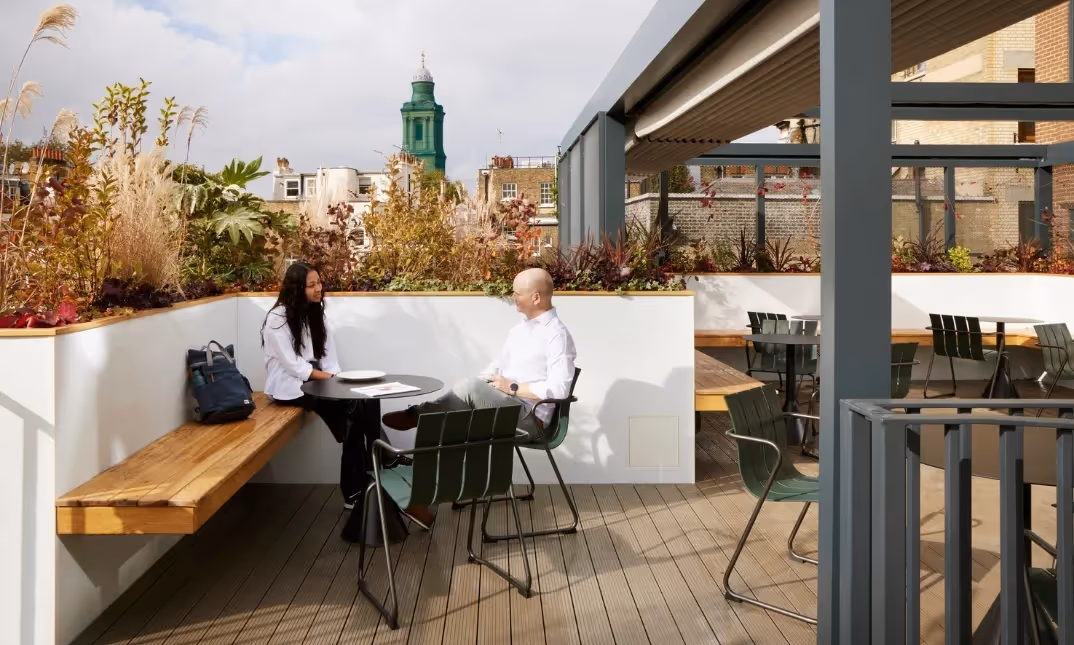 Second floor roof terrace.