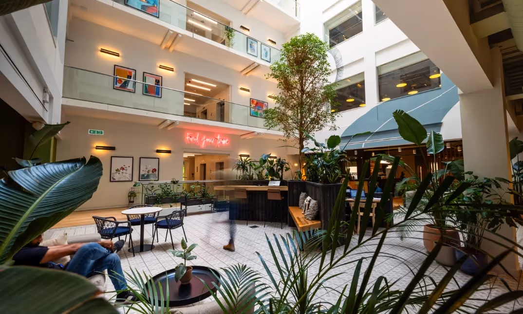 Main coworking area.
