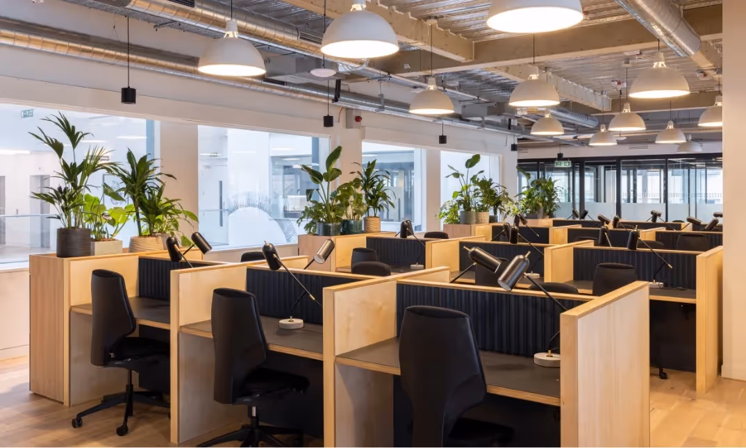 Dedicated desks.