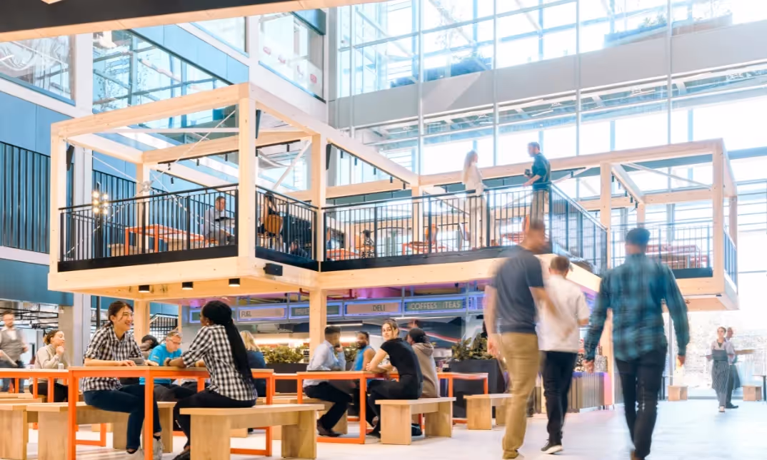 Building shared food hall.