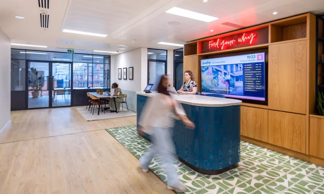 Reception area.