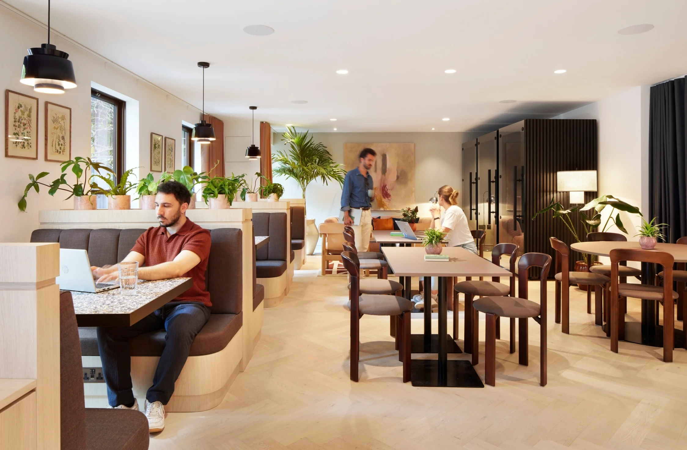 a bar with chairs and a counter