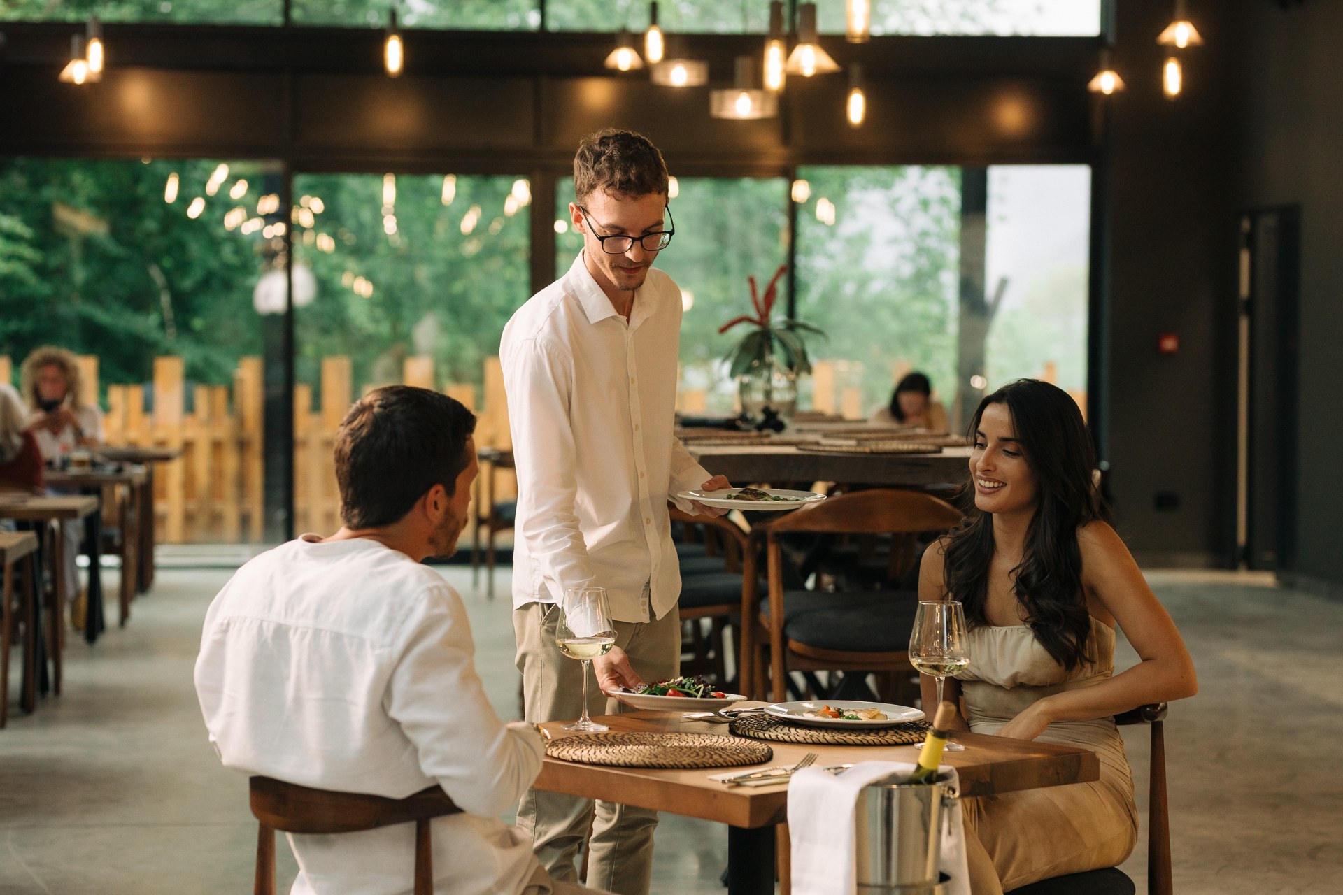Guests dining at Ember Restaurant