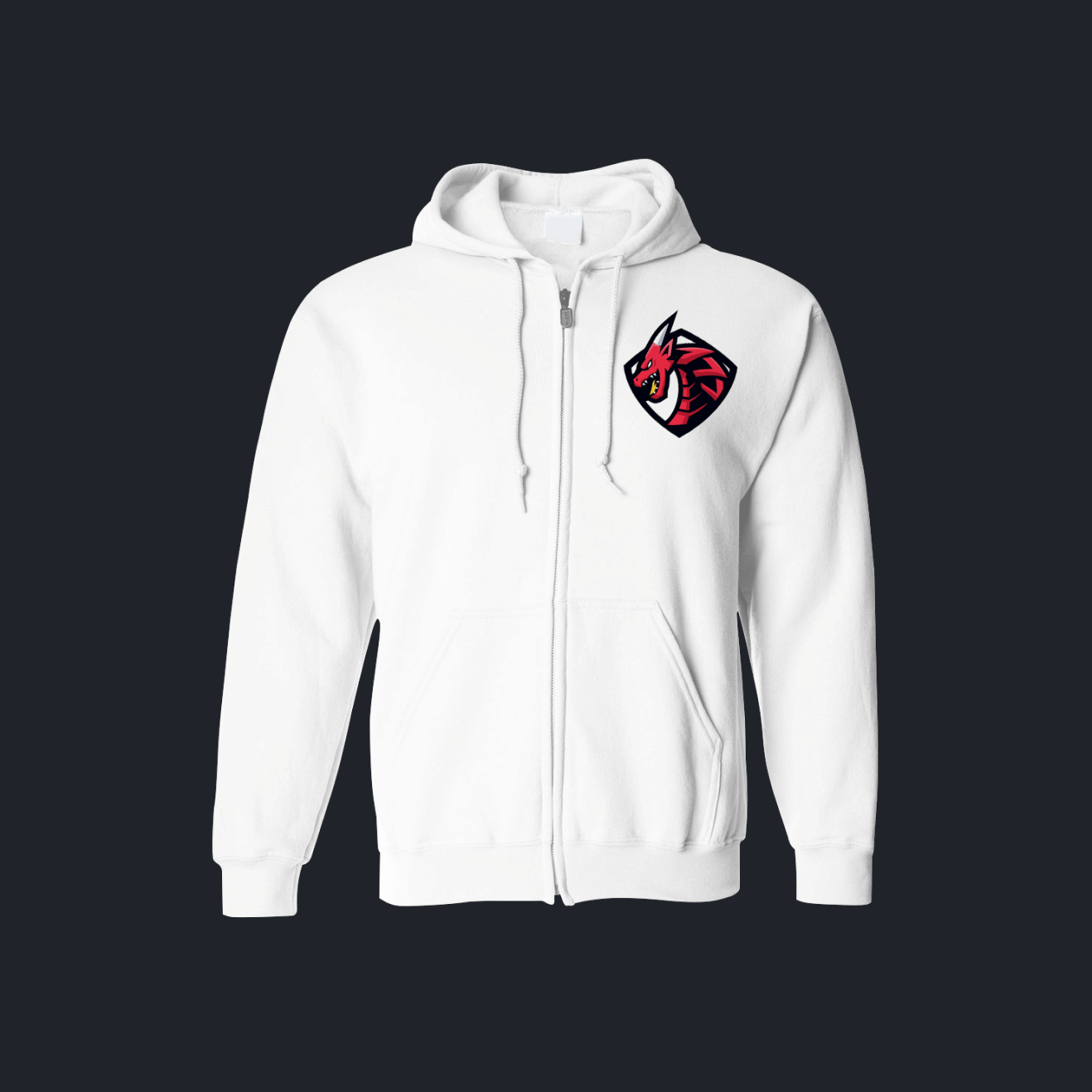 Esports Team Hoodie White Line
