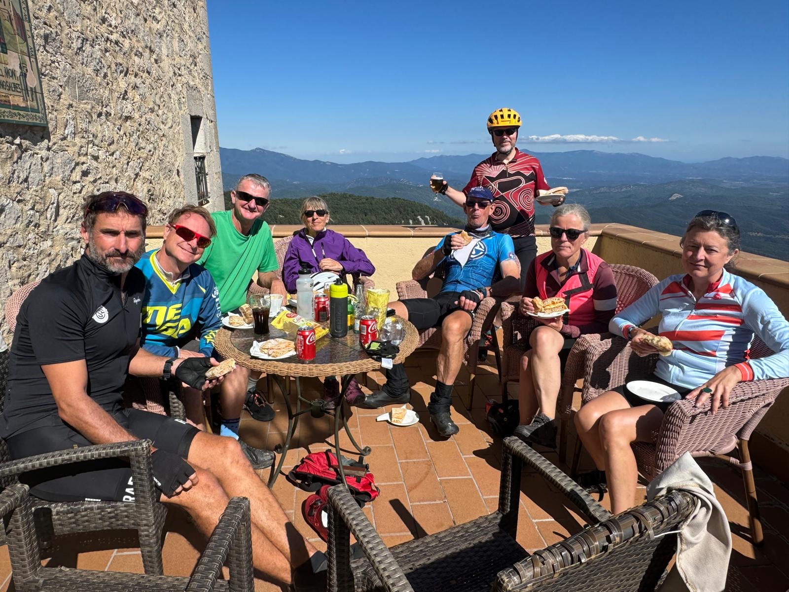 Yoga cycling holiday group