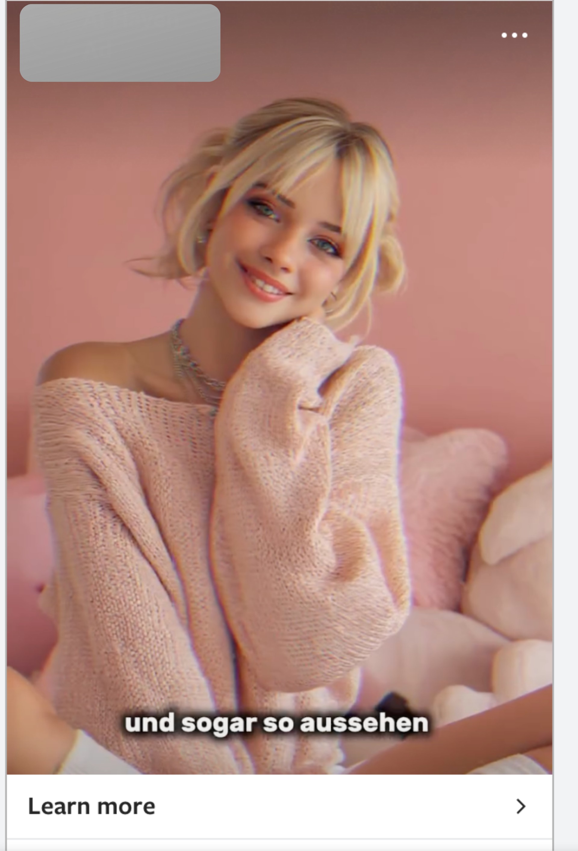 blonde girl smiling