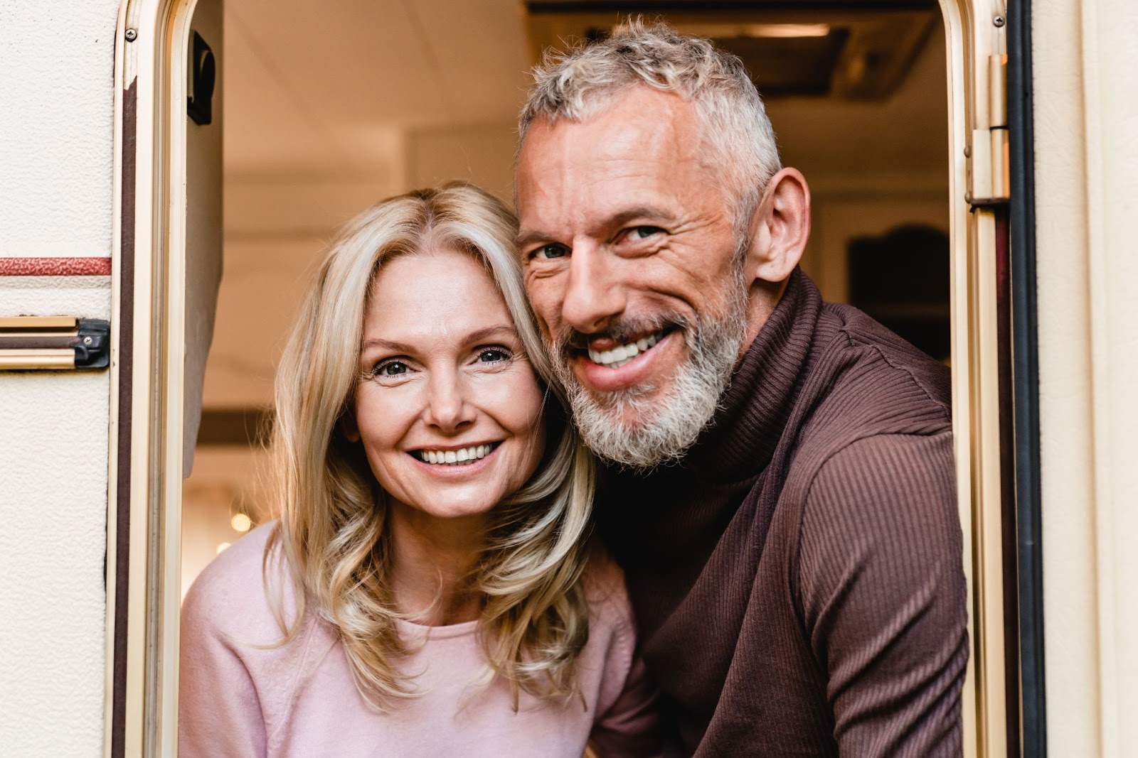 Couple enjoying freedom of new stage of life