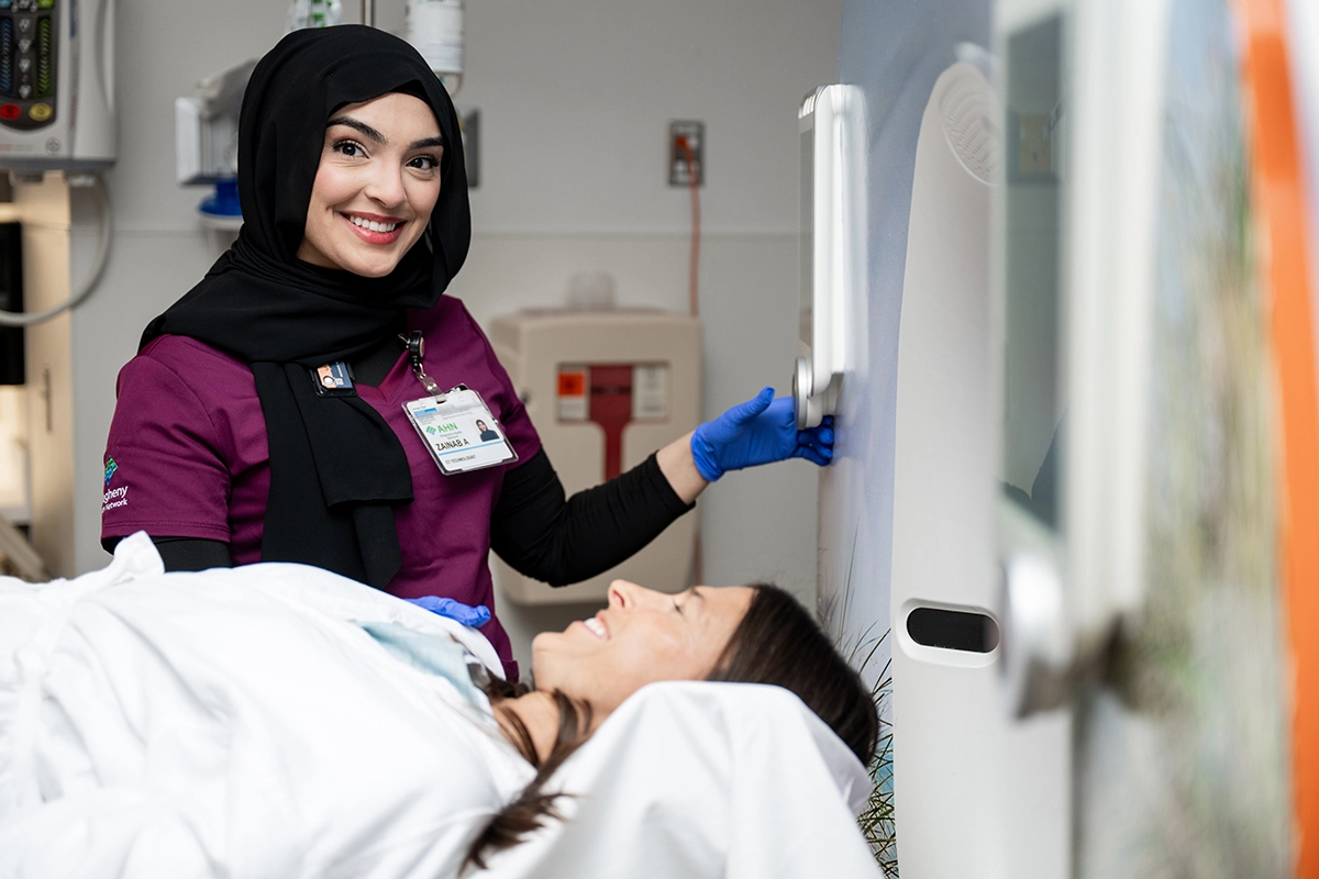 Scientists having discussion in laboratory
