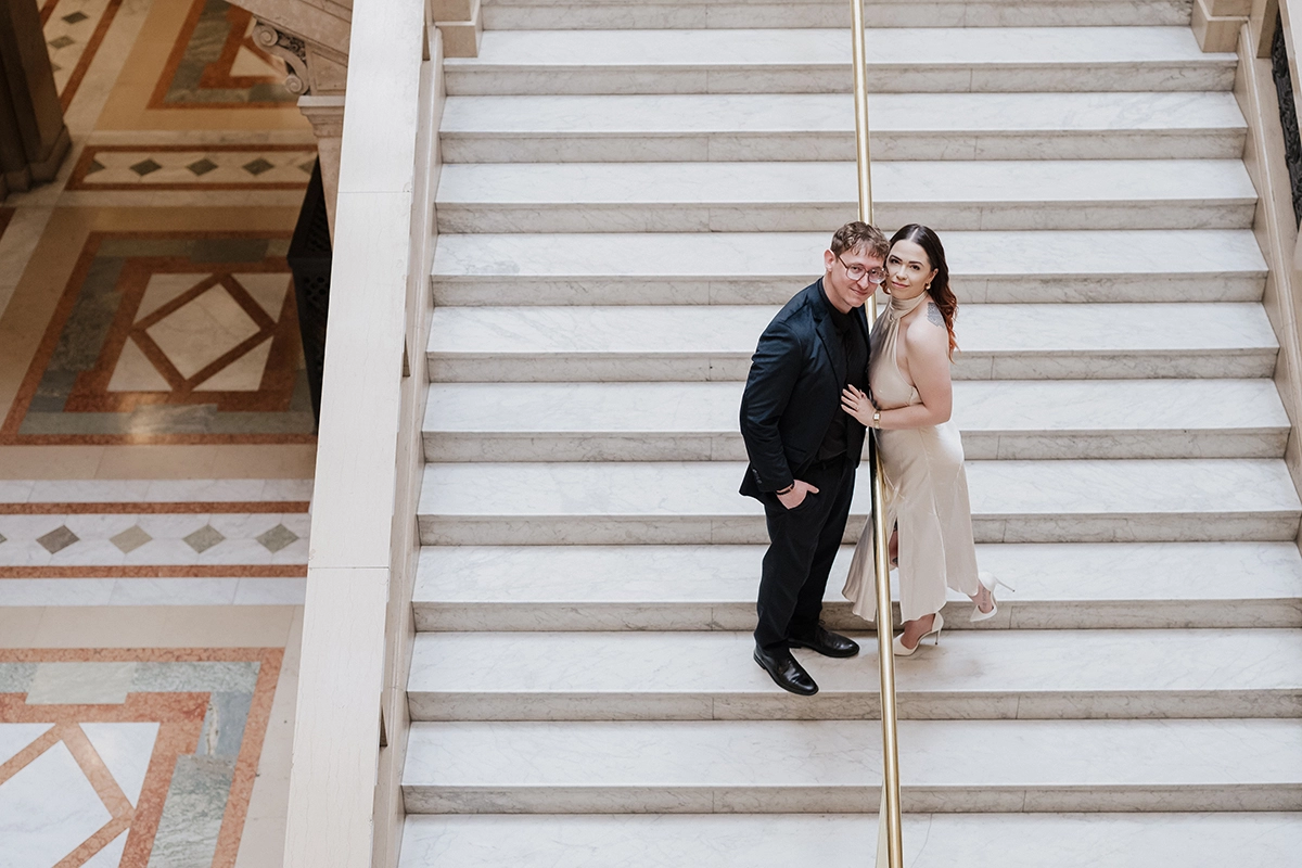 Steven Dalton Photography Carnegie Museum Pittsburgh Engagement Mezcal Bar