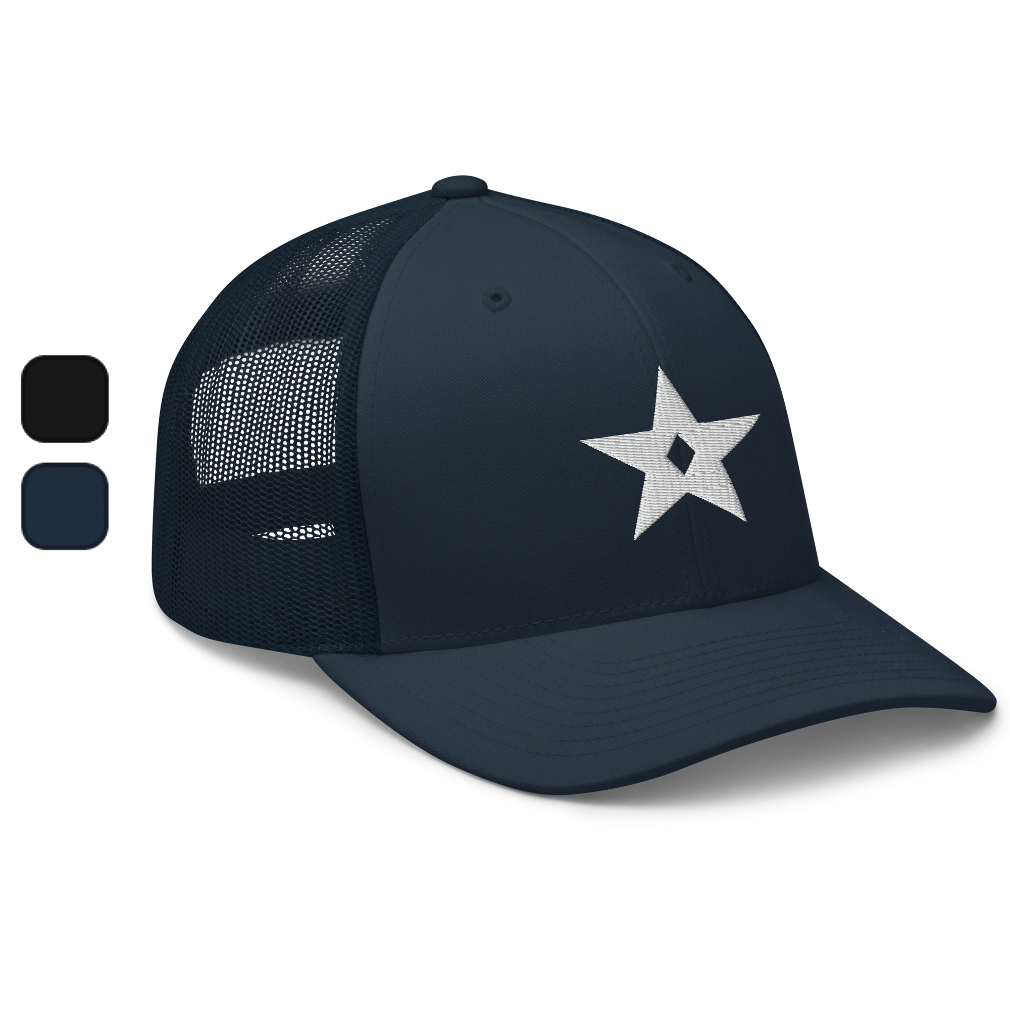 A Trucker cap with the Atomic Liberation Star on it.