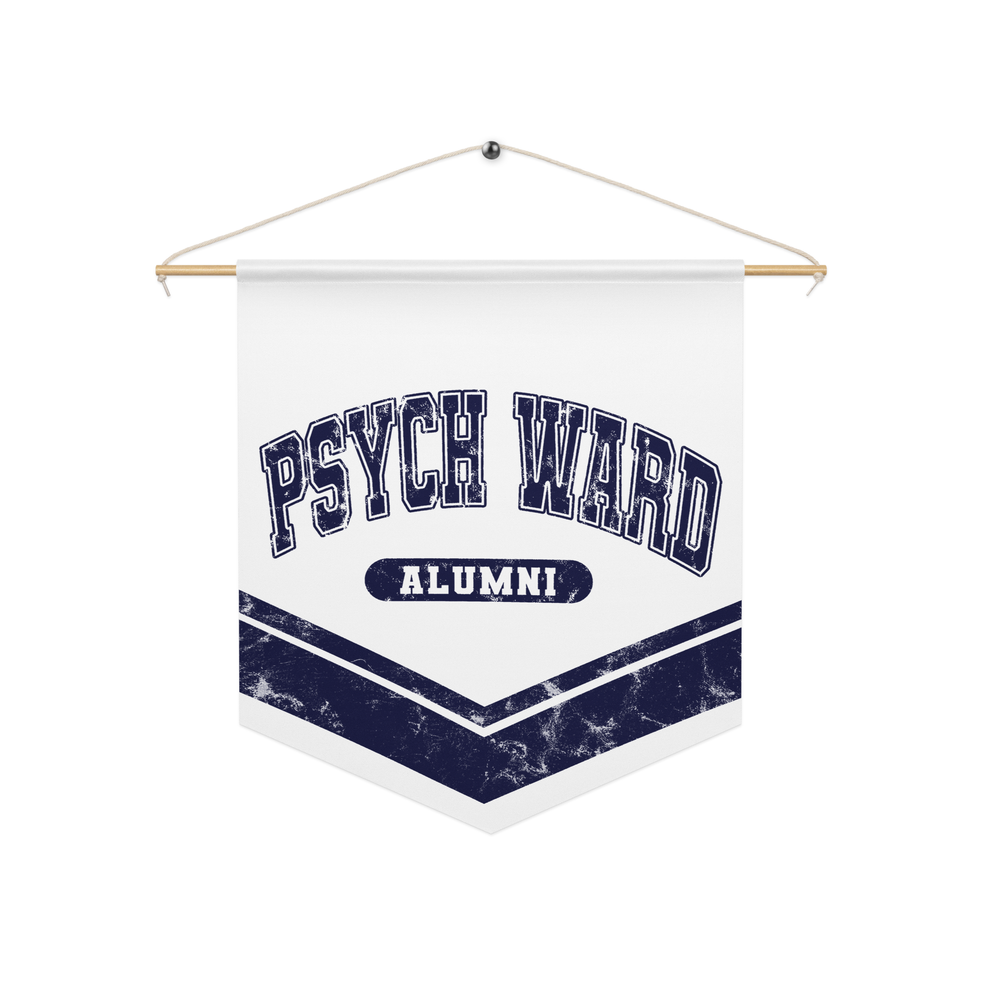 A pennant designed to celebrate visiting a mental health clinic.