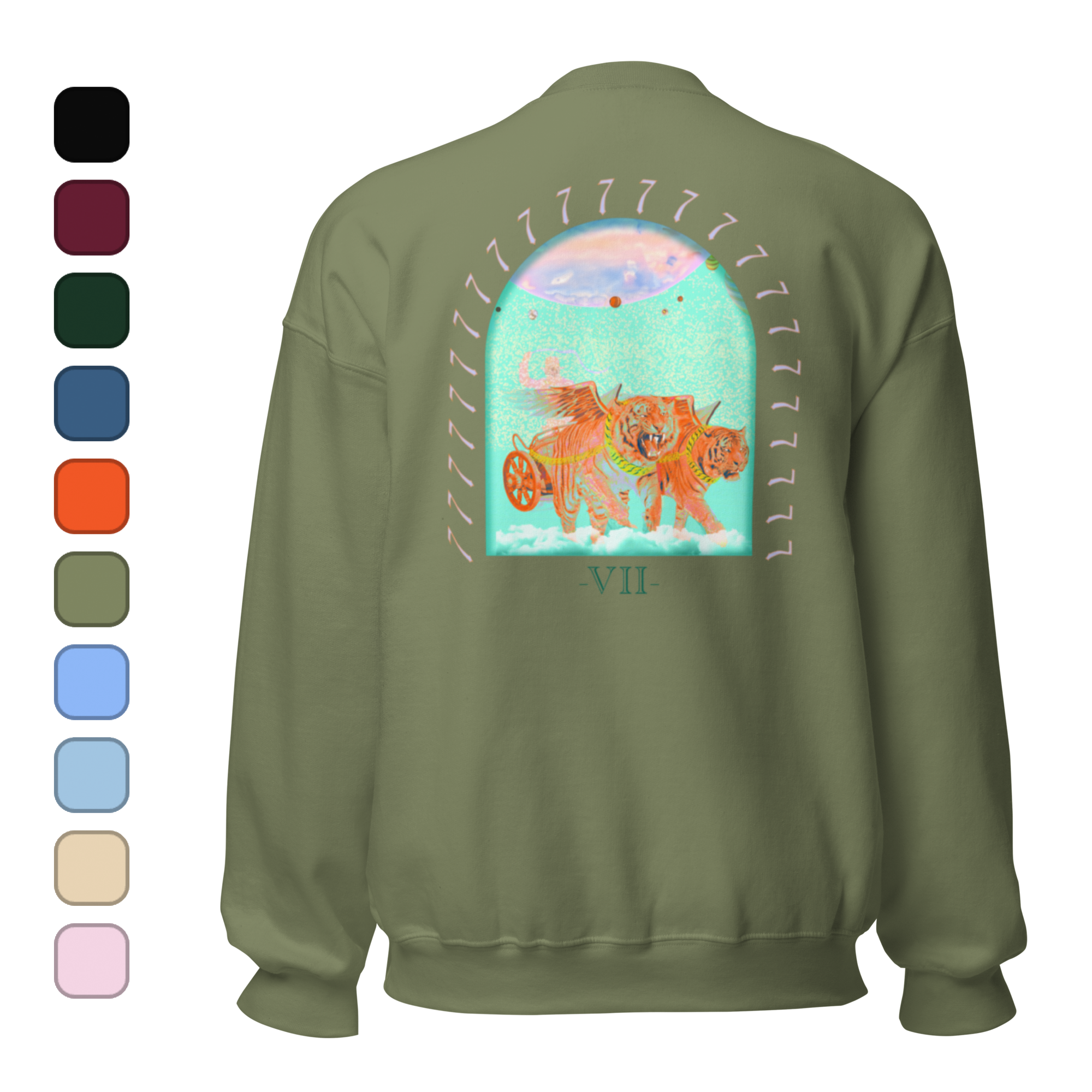 An overview of a chariot sweater