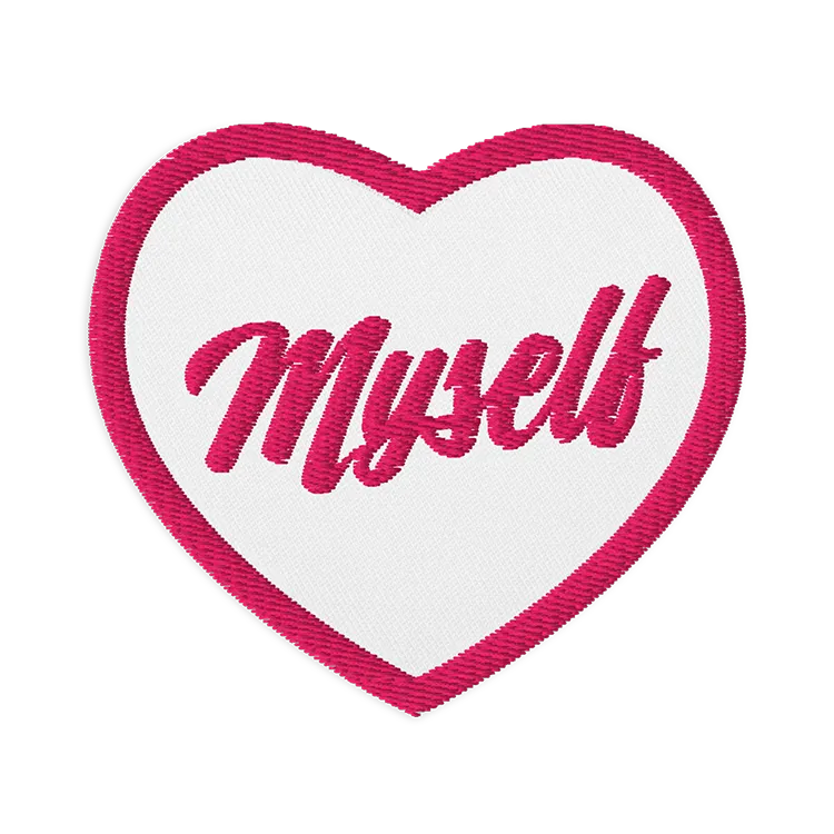 A patch designed for encouraging self-love.