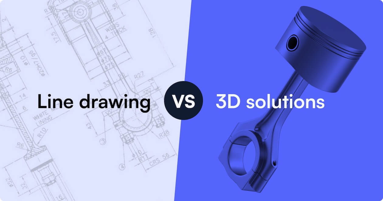 Comparing physical prototypes (pile of tools and parts) and digital prototypes (clean model, cheap and easy to modify)