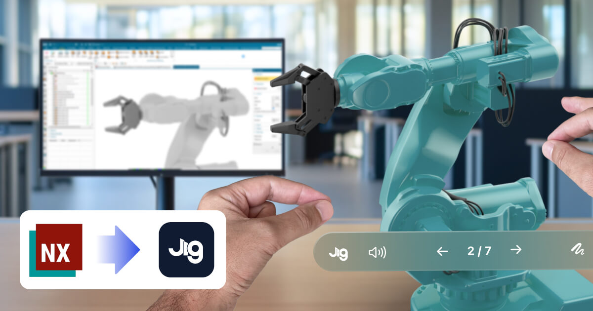 Guide to exporting simplified Siemens NX files to Jig