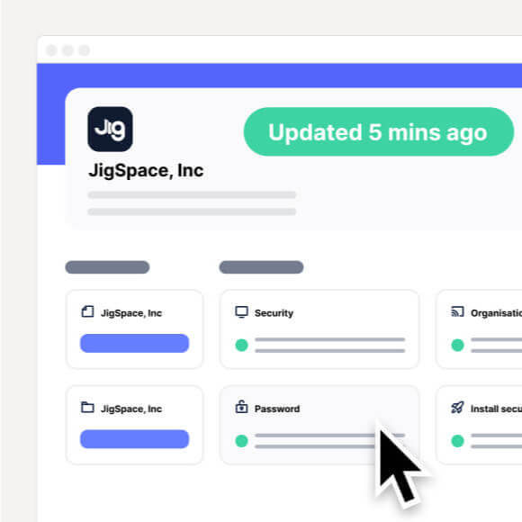 Vanta JigSpace, Inc monitor page.