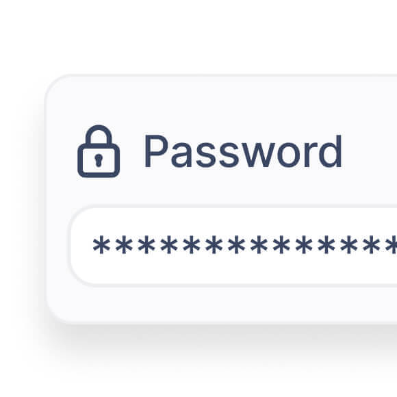 Password protected sharing