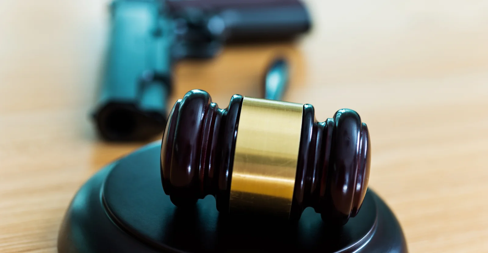 gavel and gun