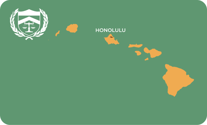 State map with Honolulu, Hawaii highlighted, showing that Cash for Arms purchases guns in Honolulu