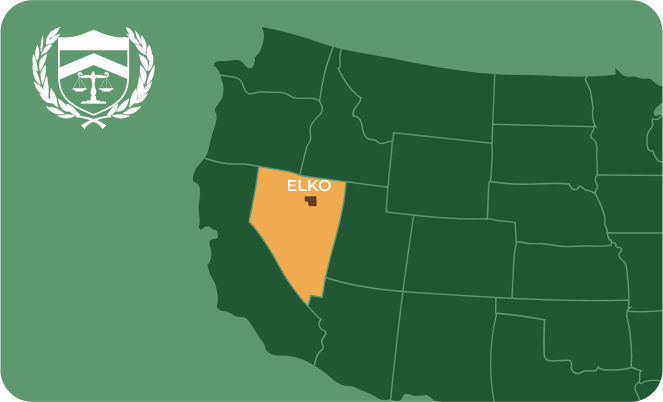 State map with Elko, Nevada highlighted, showing that Cash for Arms purchases guns in Elko