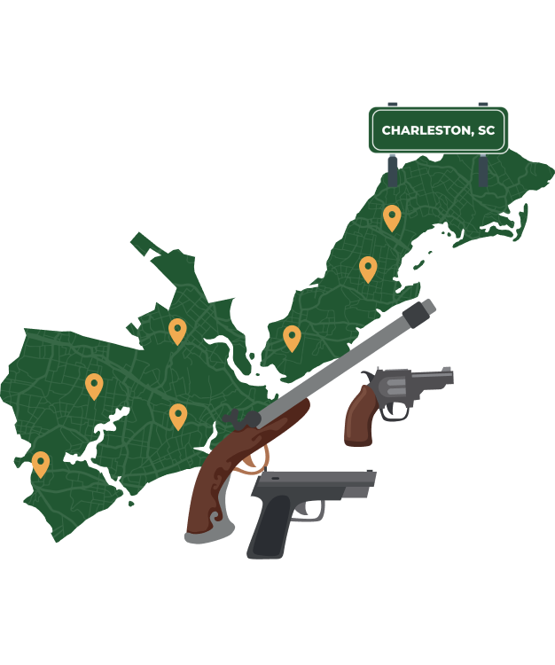 Charleston SC map