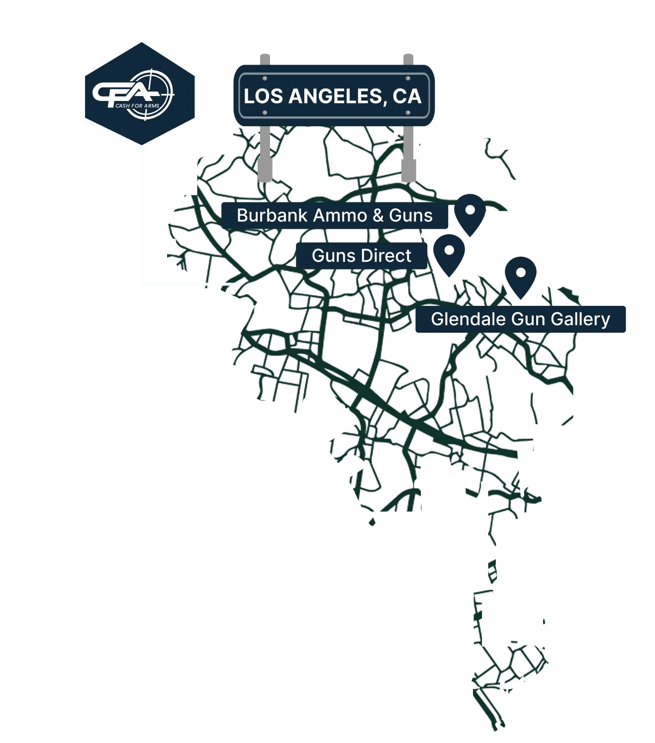 places to sell guns in LA