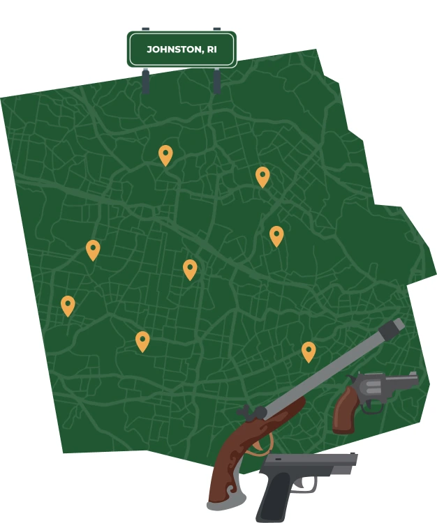 Johnston RI map
