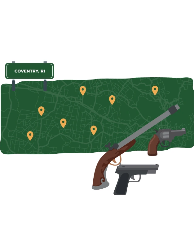 Coventry RI map