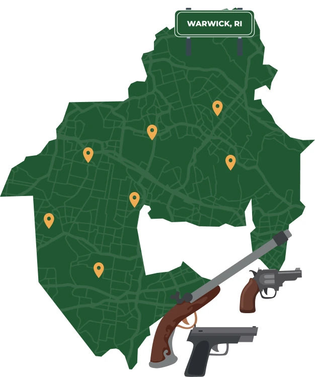Warwick RI map