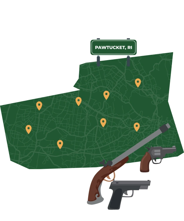 Pawtucket RI city map