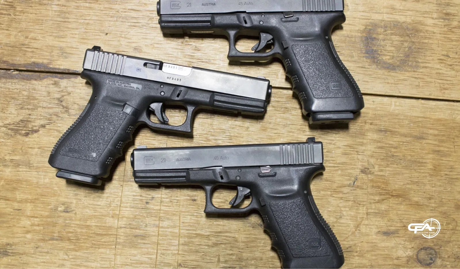 Glock 21 pistols