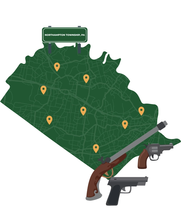 Northampton Township city map