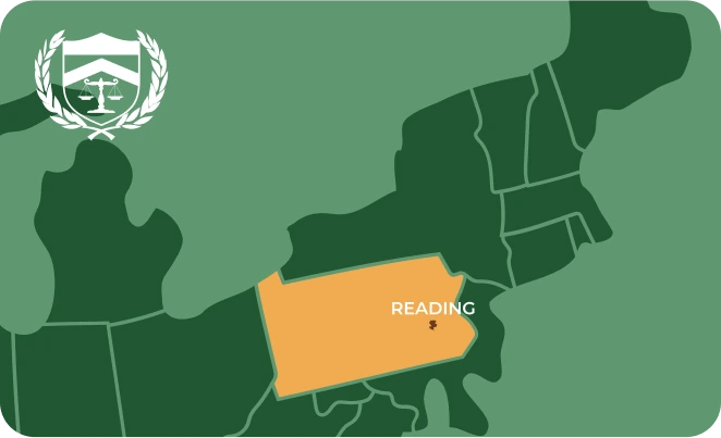 Reading PA city map
