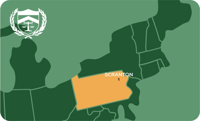 Scranton PA city map