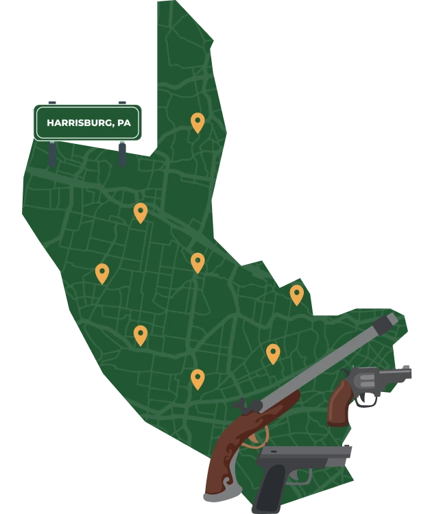 Harrisburg PA city map
