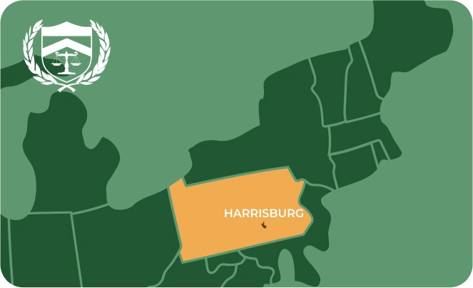 Harrisburg PA map