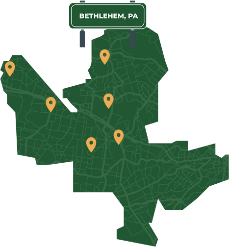 Bethlehem PA city map