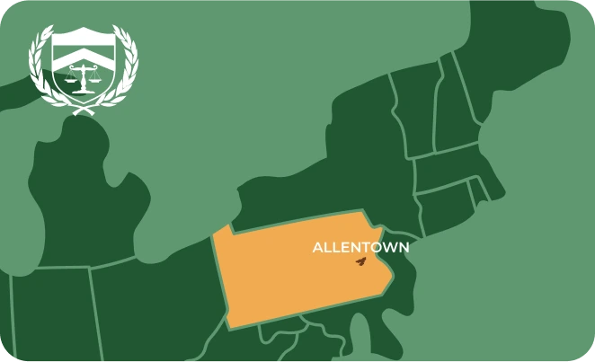 Allentown PA map