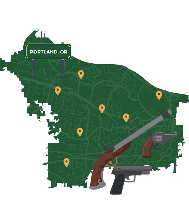 Portland OR city map