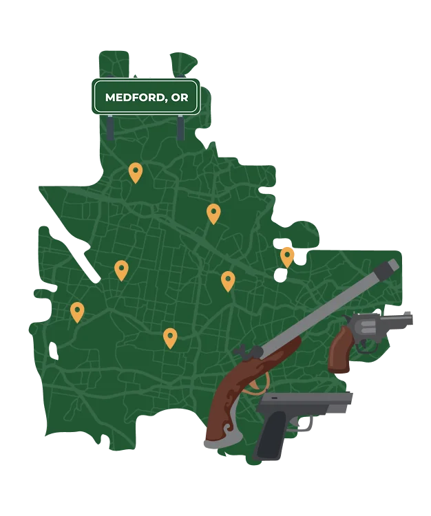 Medford OR city map