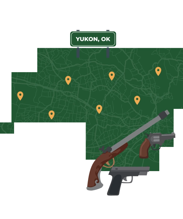 Yukon OK city map