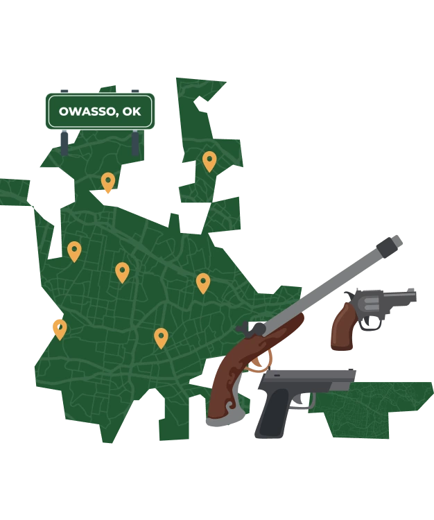 Owasso OK city map