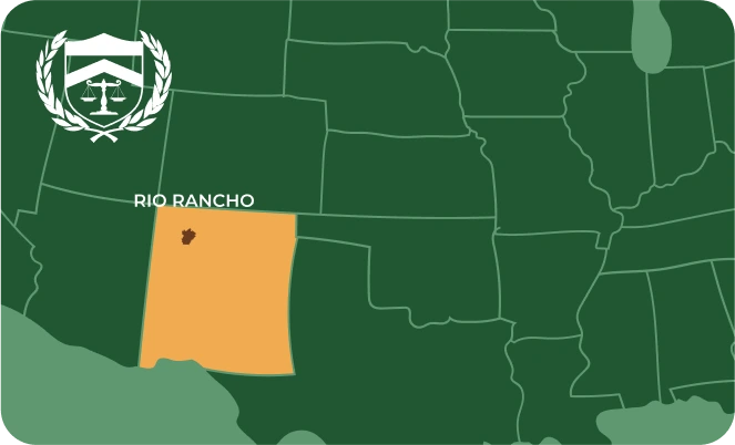 Rio Rancho in NM map