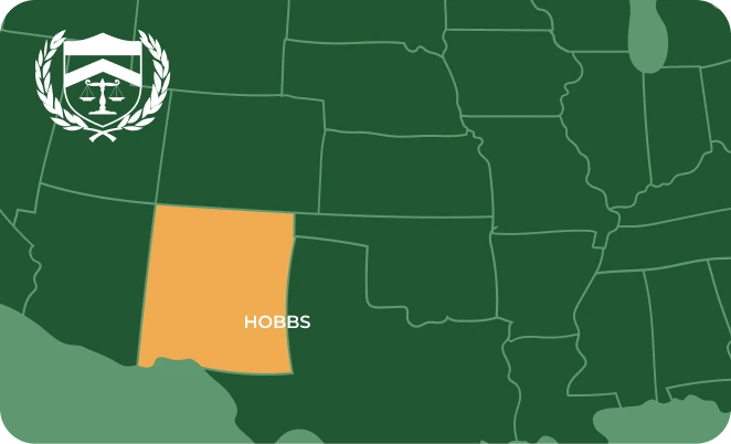 Hobbs in NM map