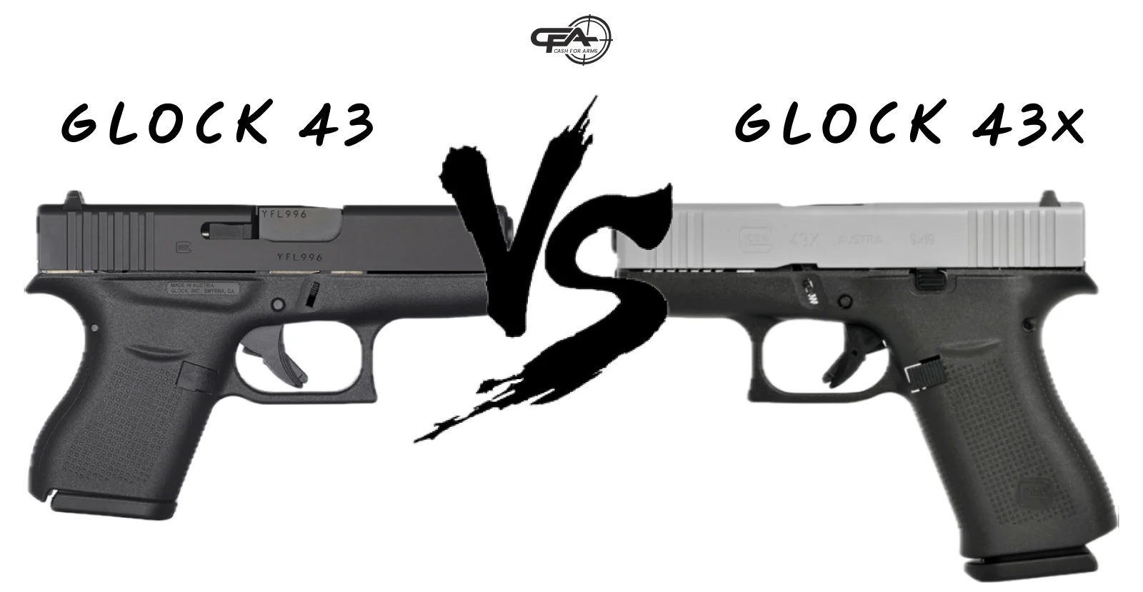 Glock 43 vs 43X