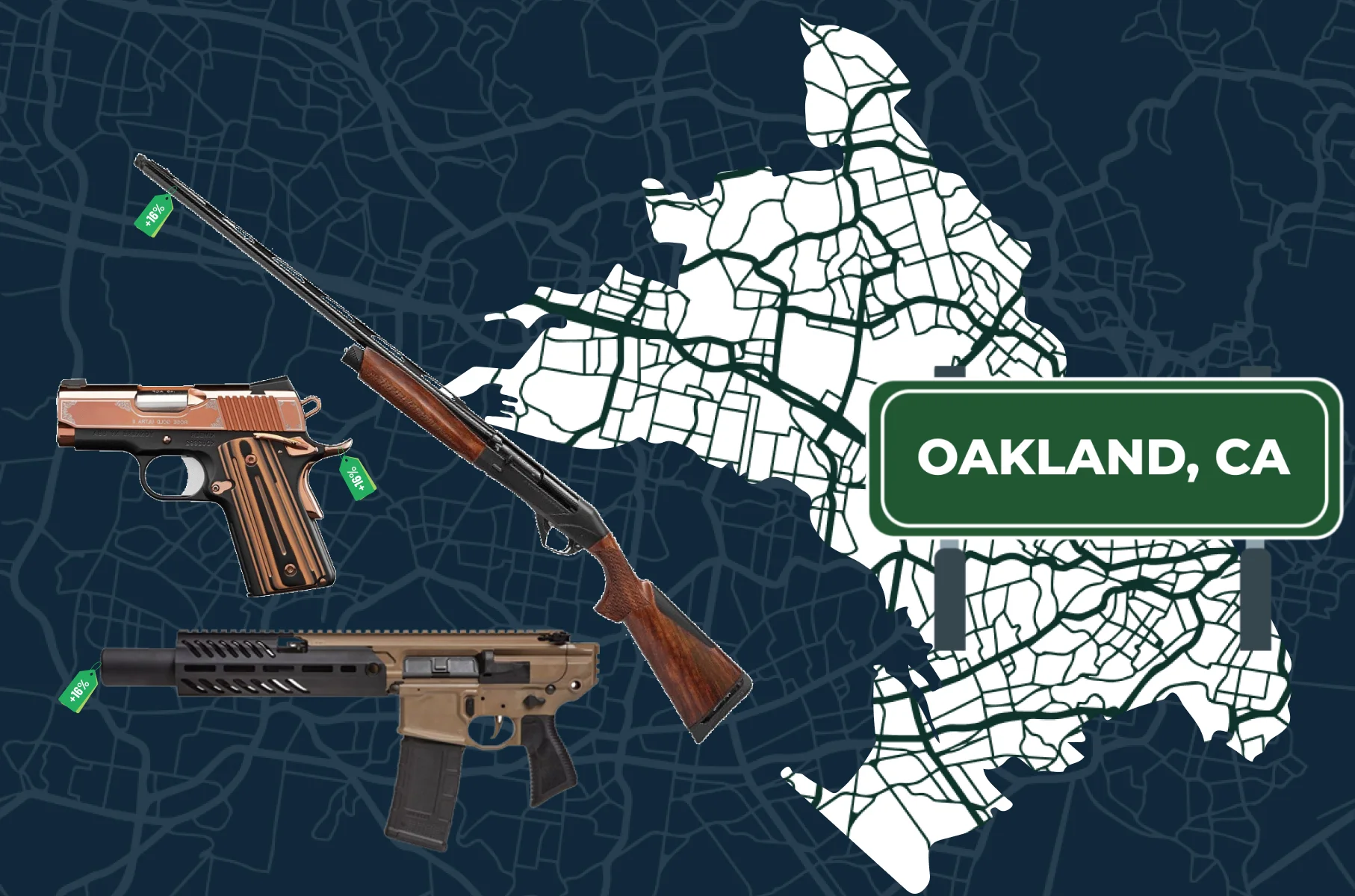 Oakland, CA map