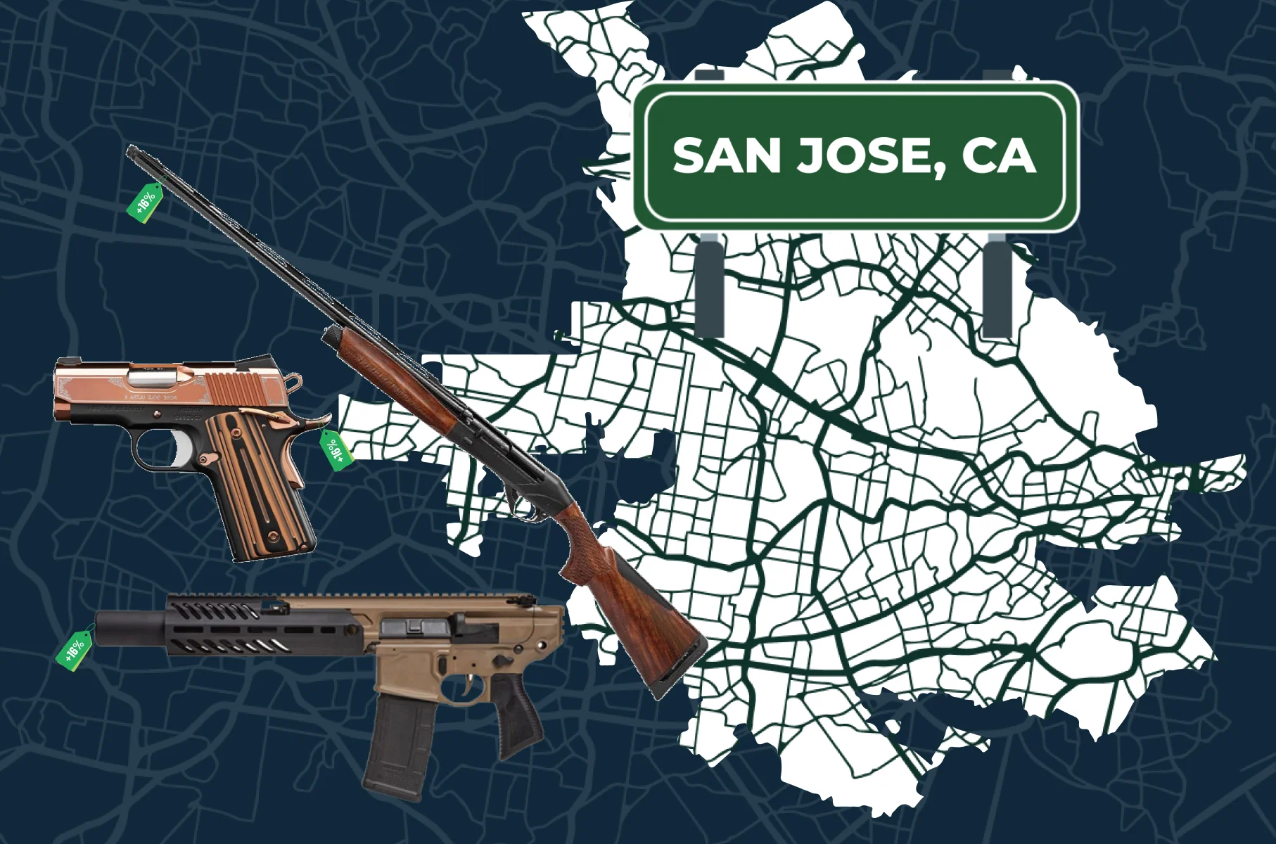 San Jose, CA city map