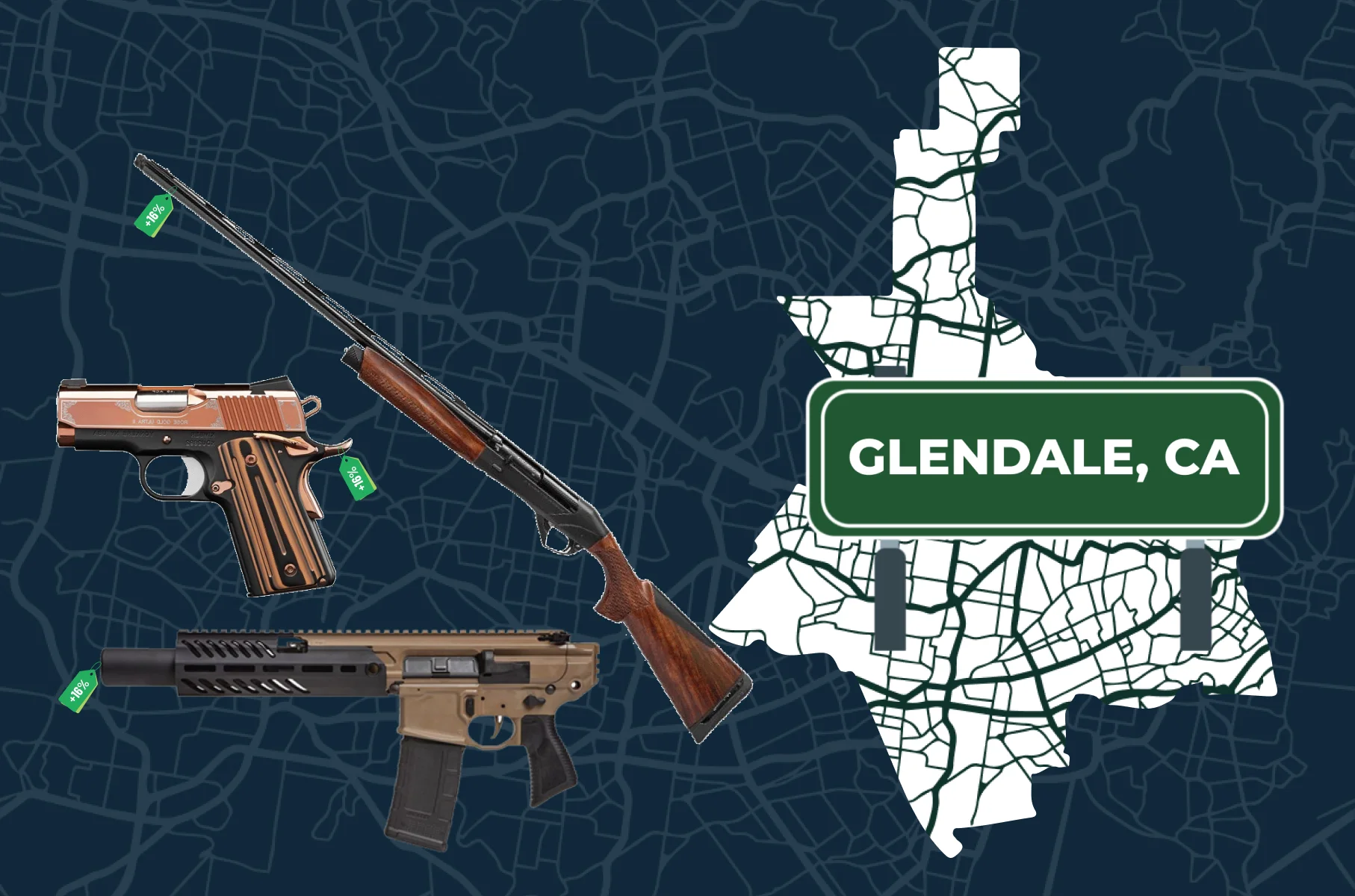 Glendale CA city map